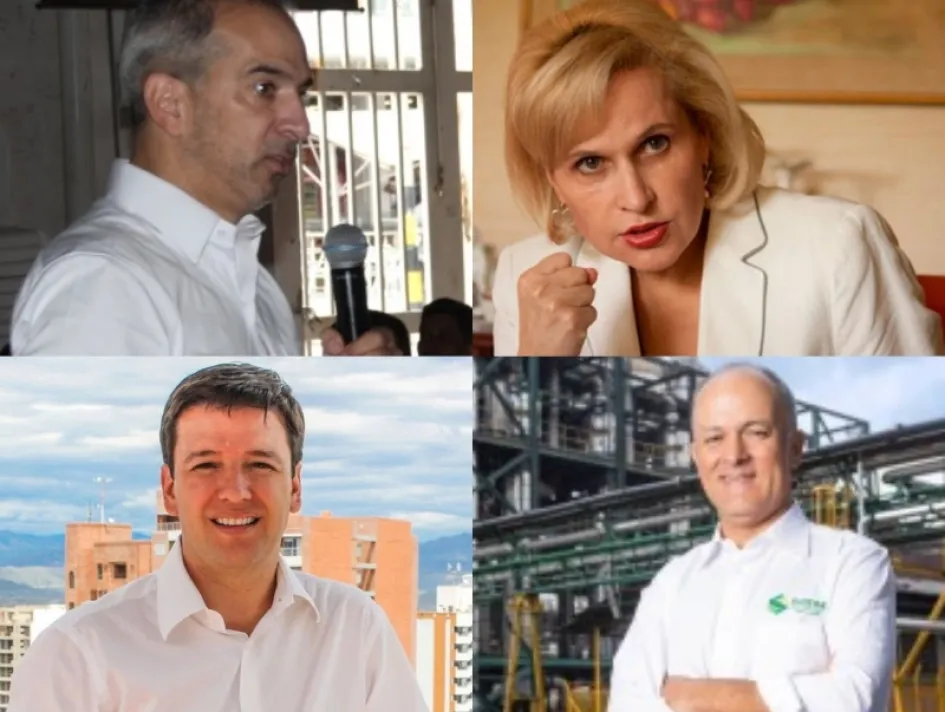 Carlos Felipe Robayo, Sandra Morelly Rico, Germán Alberto Bahamón Jaramillo y Mauricio Velásquez García. Terna cafetera