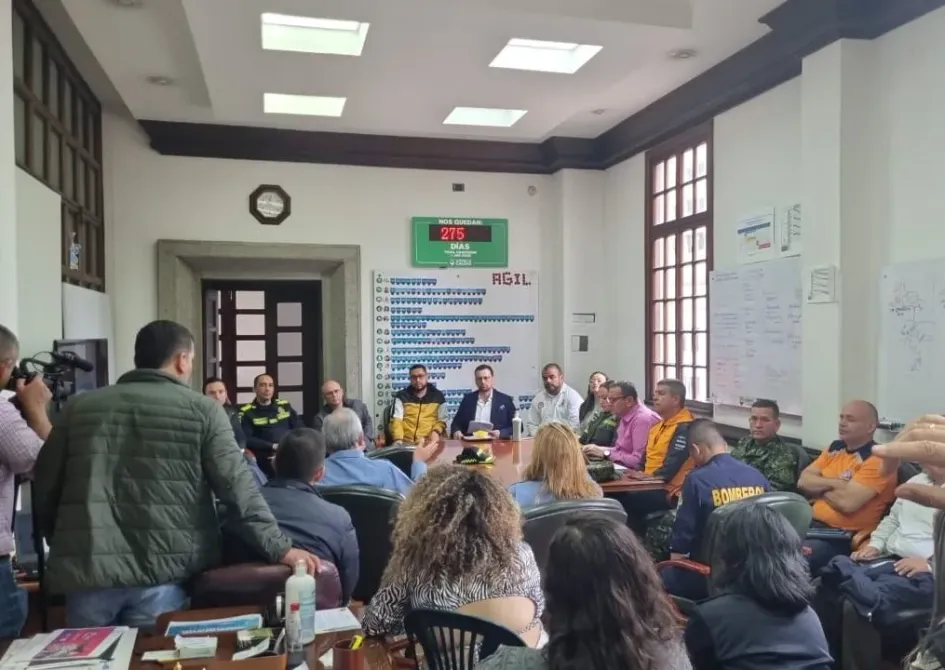 Comité de Gestión del Riesgo de Caldas reunido este viernes. Comité de Gestión del Riesgo de Caldas reunido este viernes.