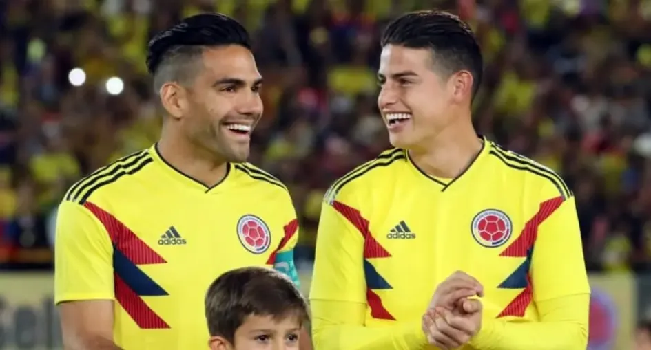 Radamel Falcao y James Rodríguez. Radamel Falcao y James Rodríguez.