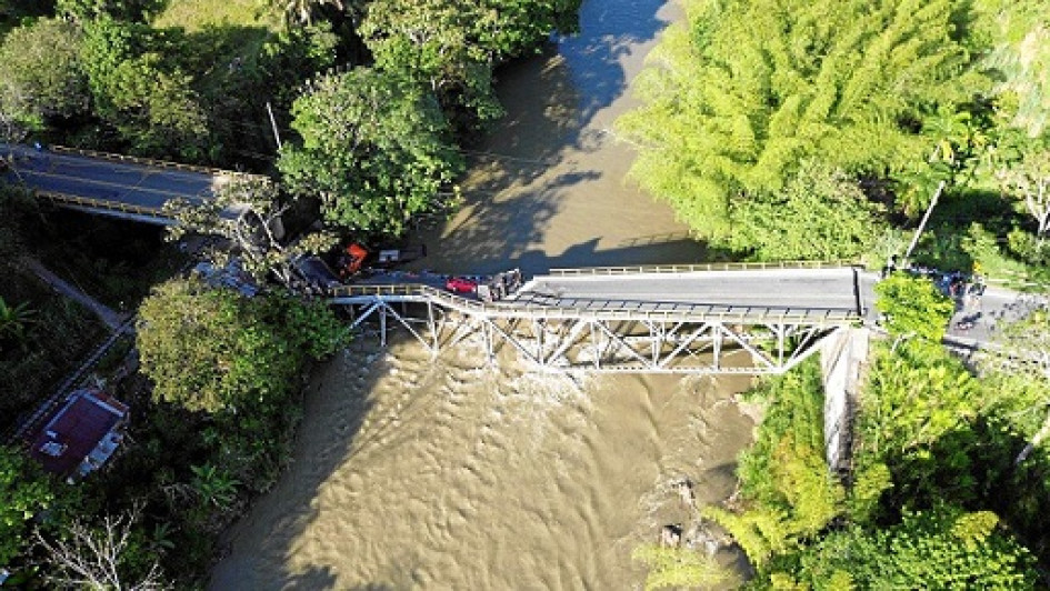 Foto | Cortesía | LA PATRIA El puente El Alambrado está en el corredor Calarcá-La Paila. Foto | Cortesía | LA PATRIA El puente El Alambrado está en el corredor Calarcá-La Paila.