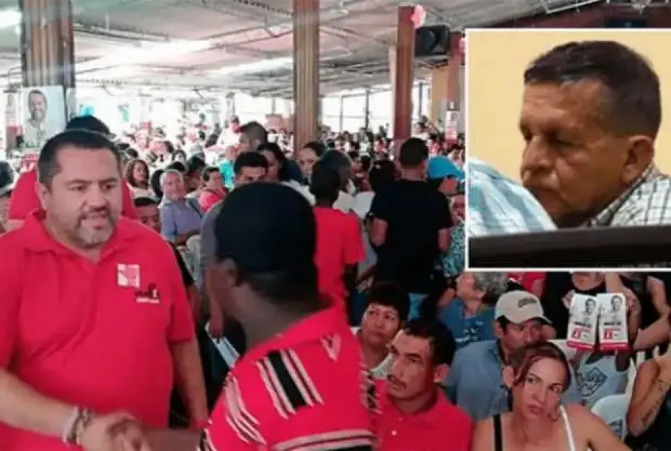 José Máximo Salas Trujillo (derecha), el fotógrafo condenado por corrupción al sufragante en Ibagué. El caldense Mario Castaño fue absuelto. José Máximo Salas Trujillo (derecha), el fotógrafo condenado por corrupción al sufragante en Ibagué. El caldense Mario Castaño fue absuelto.
