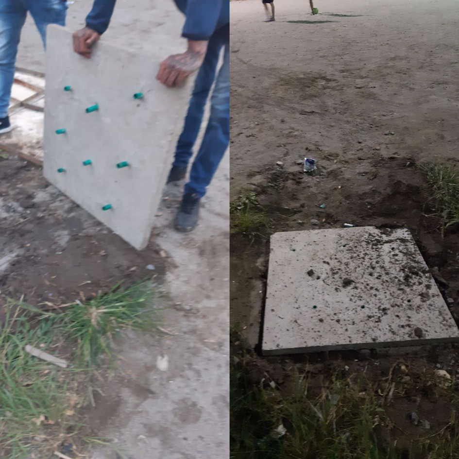 La comunidad exige mantenimiento de la cancha. Sostiene que están en juego los derechos de los niños. La cancha la recuperaron hace ocho meses con recursos propios. La comunidad exige mantenimiento de la cancha. Sostiene que están en juego los derechos de los niños. La cancha la recuperaron hace ocho meses con recursos propios.