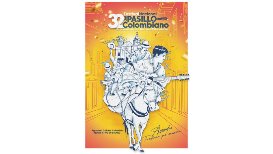 Afiche oficial de la edición 32 del Festival Nacional del Pasillo. Afiche oficial de la edición 32 del Festival Nacional del Pasillo.