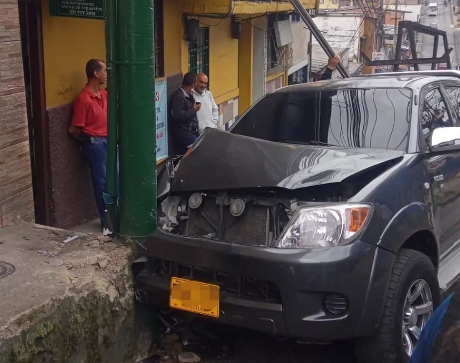 Este es el accidente de tránsito de este martes en Villamaría. Este es el accidente de tránsito de este martes en Villamaría.