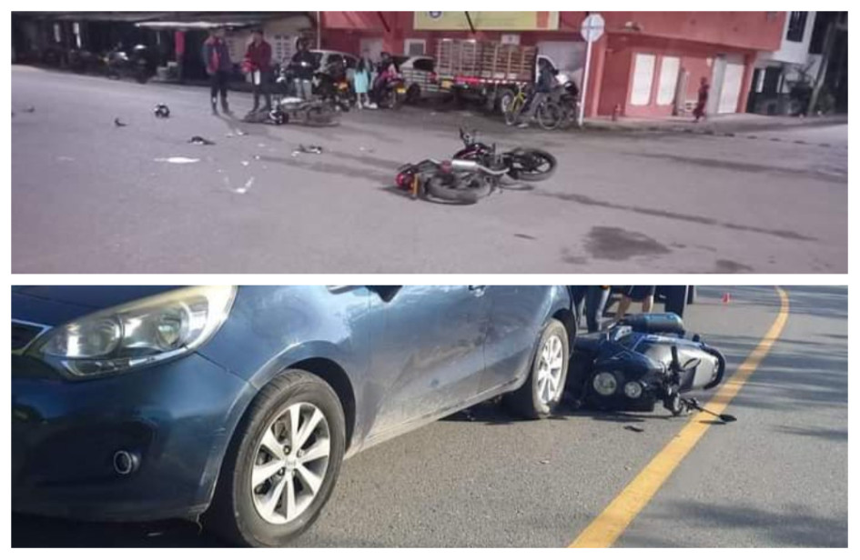 Arriba, el accidente de Supía. Abajo, el de Neira. Arriba, el accidente de Supía. Abajo, el de Neira.
