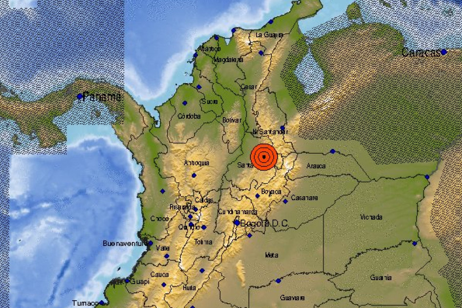 El temblor ocurrió en Los Santos (Santander). El temblor ocurrió en Los Santos (Santander).