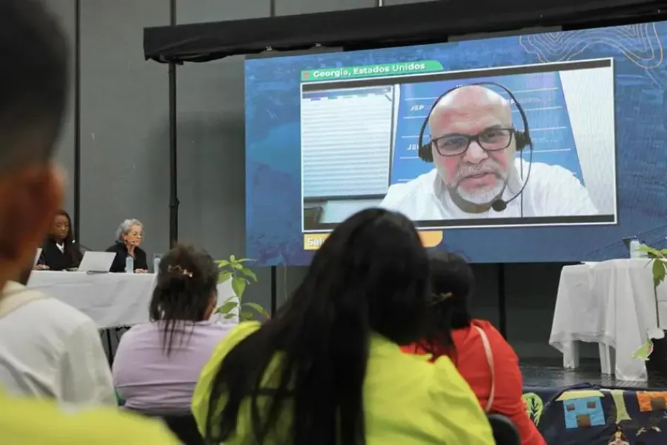 Comparecencia del exjefe paramilitar Salvatore Mancuso a través de una videoconferencia, hoy, en Montería. Comparecencia del exjefe paramilitar Salvatore Mancuso a través de una videoconferencia, hoy, en Montería.