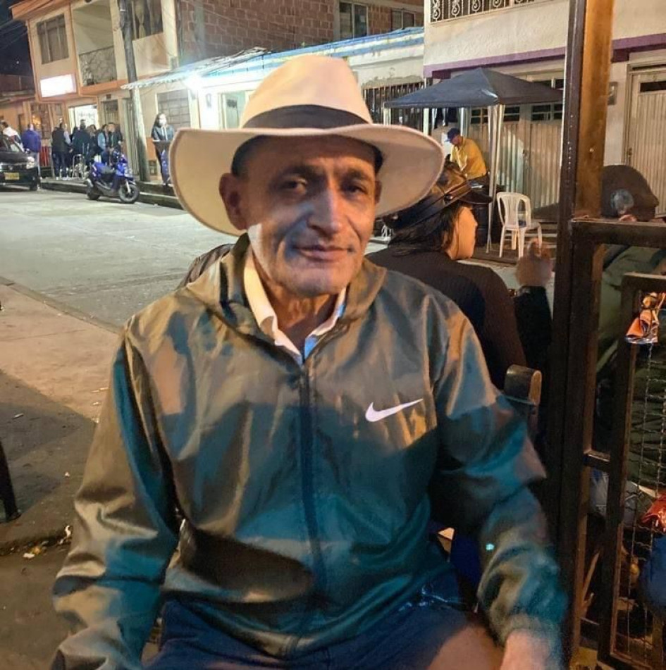 El fallecido, Jorge Agudelo. El fallecido, Jorge Agudelo.