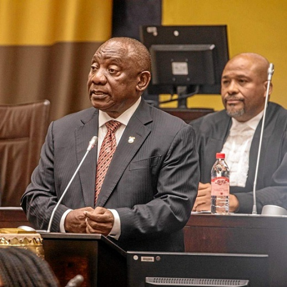 El presidente de Sudáfrica, Cyril Ramaphosa. El presidente de Sudáfrica, Cyril Ramaphosa.