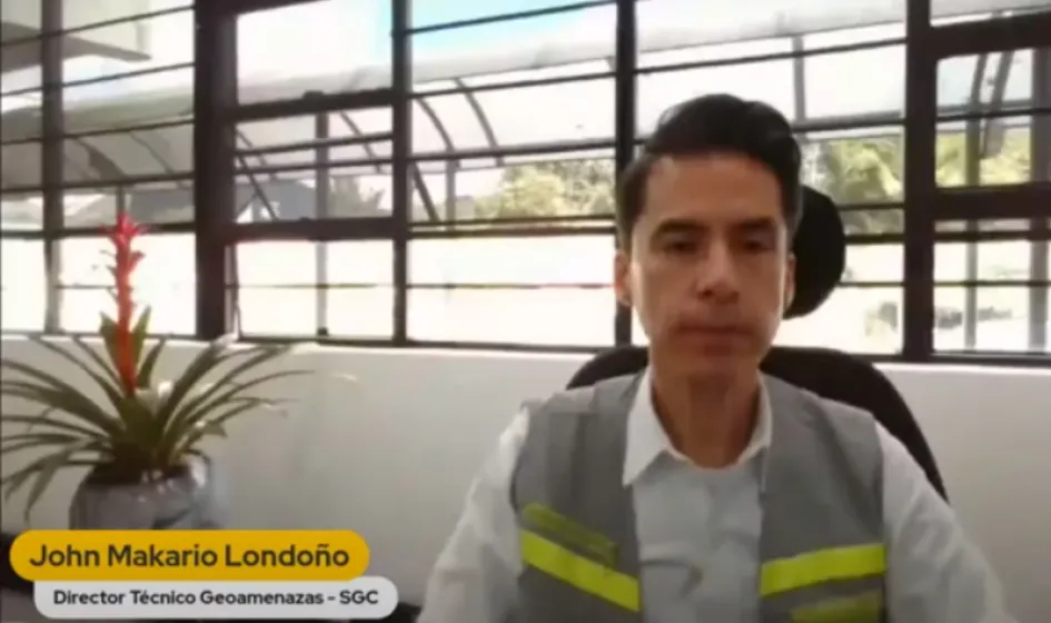 John Makario Londoño, director de Geoamenazas del Servicio Geológico Colombiano. John Makario Londoño, director de Geoamenazas del Servicio Geológico Colombiano.