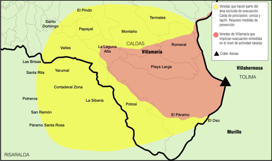 mapa de riesgo de caldas mapa de riesgo de caldas
