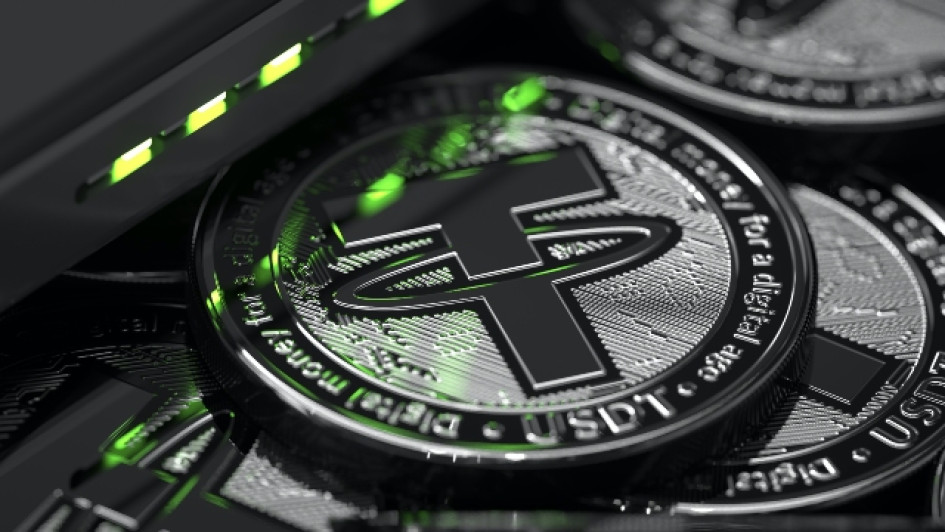 USDT-Qué-es-Tether-y-cómo-funciona-esta-criptomoneda Pila de criptomonedas Tether.