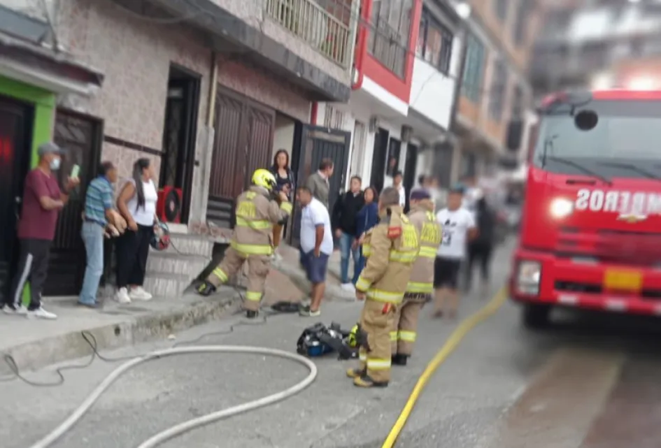 En esta cuadra se presentó el incendio en el barrio 20 de Julio de Manizales. En esta cuadra se presentó el incendio en el barrio 20 de Julio de Manizales.