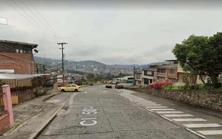 Zona del barrio Eucalipto donde ocurrió el accidente. Zona del barrio Eucalipto donde ocurrió el accidente.