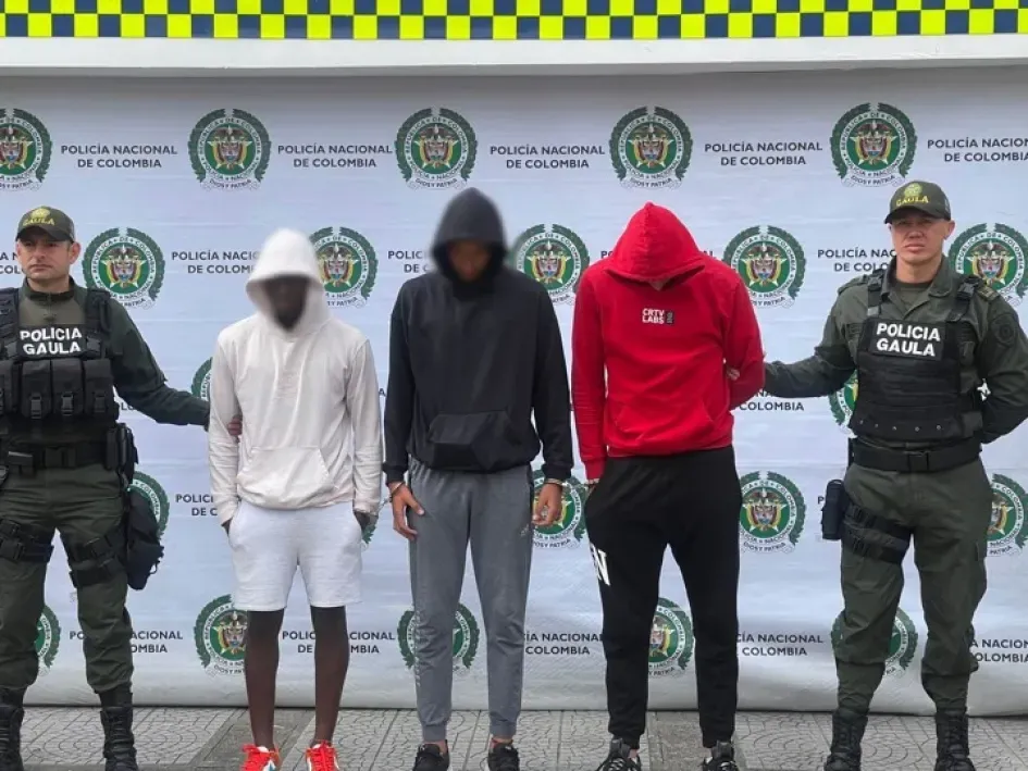 A los jugadores del Once Caldas señalados de extorsionar a una joven española los detuvieron el 9 de abril en el sector de El Cable en Manizales. A los jugadores del Once Caldas señalados de extorsionar a una joven española los detuvieron el 9 de abril en el sector de El Cable en Manizales.