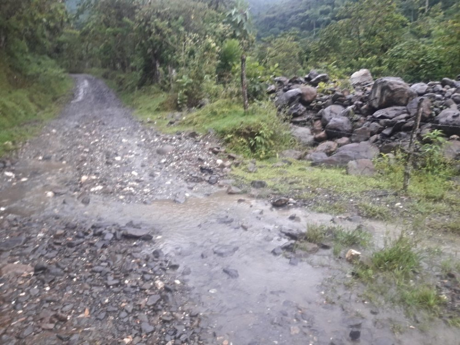 La Alcaldía de Pensilvania asegura que el invierno empeora las condiciones de la vía, pero la atenderán. La Alcaldía de Pensilvania asegura que el invierno empeora las condiciones de la vía, pero la atenderán.