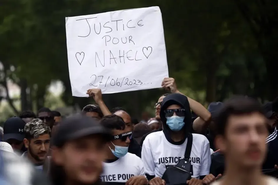 Las protestas en Nanterren por el asesinato de un joven de 17 años a manos de la Policía. Las protestas en Nanterren por el asesinato de un joven de 17 años a manos de la Policía.