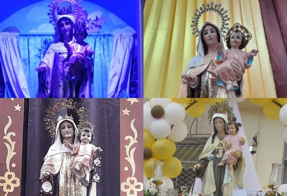 Virgen del Carmen en algunos municipios de Caldas. Virgen del Carmen en algunos municipios de Caldas.