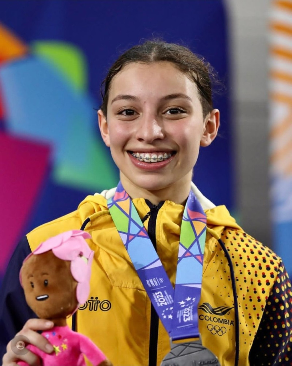 Sofía Ospina, la medallista caldense de karate do. Sofía Ospina, la medallista caldense de karate do.