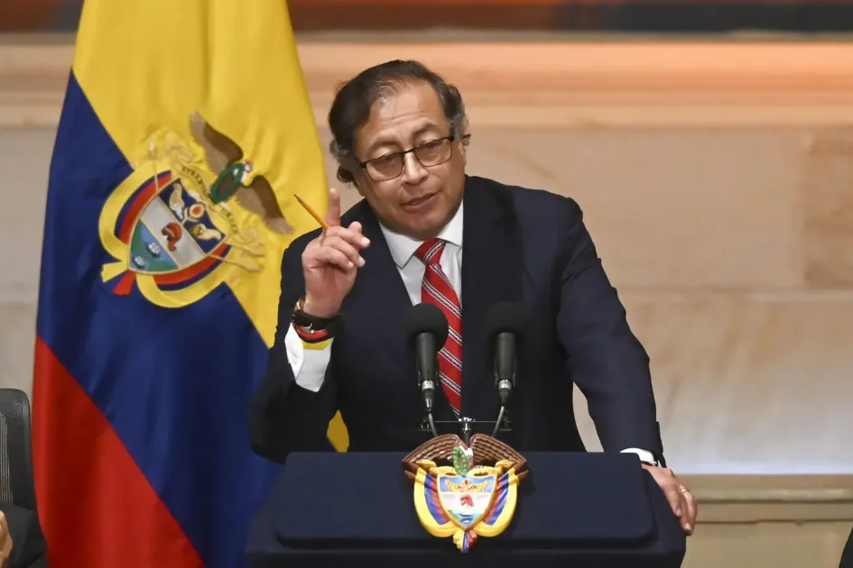 El presidente de Colombia Gustavo Petro, habla durante la instalación de las sesiones ordinarias del Congreso de la República 2023 - 2024. El presidente de Colombia Gustavo Petro, habla durante la instalación de las sesiones ordinarias del Congreso de la República 2023 - 2024.