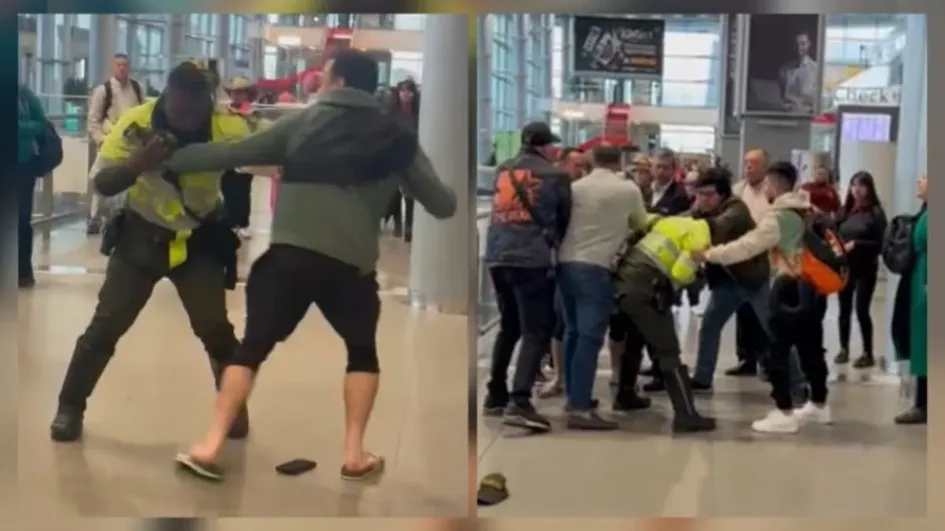 Un noruego y un canadiense agredieron a funcionarios y policía en el aeropuerto El Dorado Un noruego y un canadiense agredieron a funcionarios y policía en el aeropuerto El Dorado