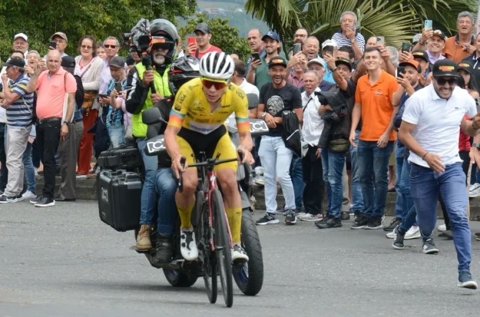 Miguel Ángel López, actual campeón de la Vuelta a Colombia, en su llegada a Chipre, en Manizales, en la reciente edición de la competencia. Miguel Ángel López, actual campeón de la Vuelta a Colombia, en su llegada a Chipre, en Manizales, en la reciente edición de la competencia.
