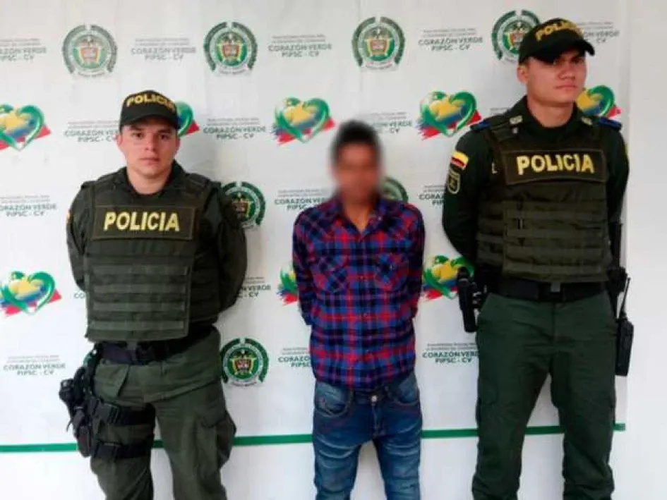 El hoy condenado, el día de su aprehensión en flagrancia. El hoy condenado, el día de su aprehensión en flagrancia.