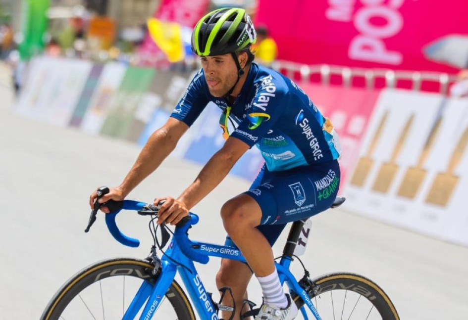 Jordan Tabares, el caldense que lidera desde hoy el grupo de Supergiros Alcaldía de Manizales - Gobernación de Caldas - Susuerte - para la Vuelta a Antioquia. Jordan Tabares, el caldense que lidera desde hoy el grupo de Supergiros Alcaldía de Manizales - Gobernación de Caldas - Susuerte - para la Vuelta a Antioquia.