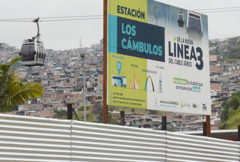 Contrucción la Línea 3 del Cable Aéreo. Contrucción la Línea 3 del Cable Aéreo.