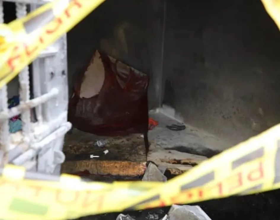 En la celda donde se registró el incendio estaban solos los tres detenidos.