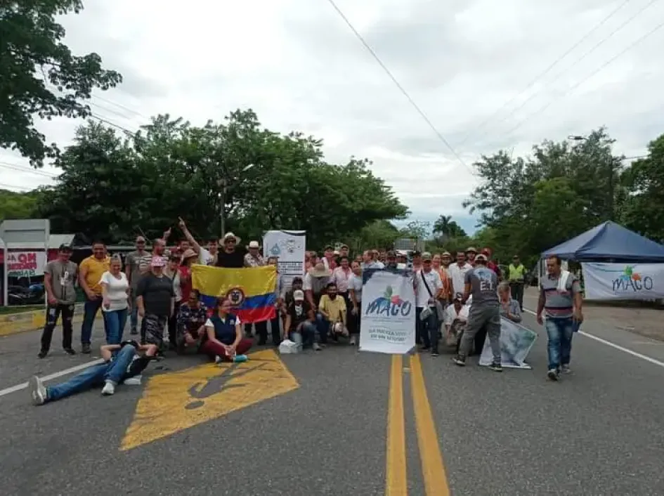 En el oriente de Caldas protestan contra el proyecto de Miel II y piden mesa de diálogo En el oriente de Caldas protestan contra el proyecto de Miel II y piden mesa de diálogo