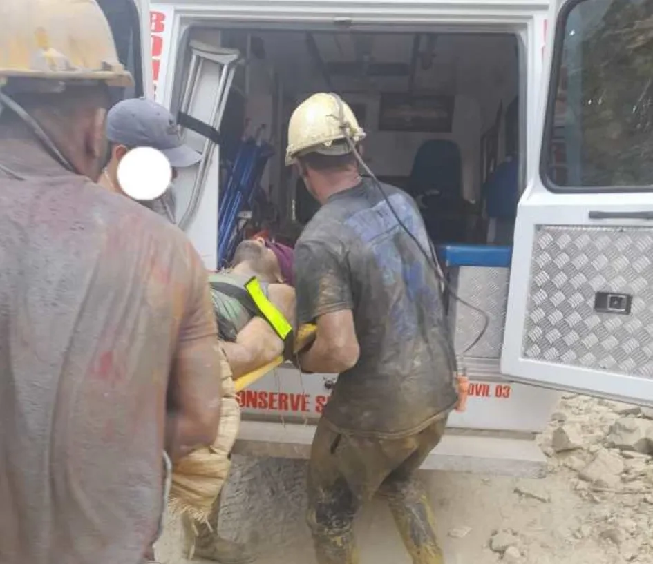 Accidente con explosivos.