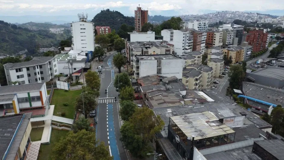 Así luce la ciclobanda de Milán, ahora pasará a ser bidireccional. Foto | Freddy Arango | LA PATRIA Así luce la ciclobanda de Milán, ahora pasará a ser bidireccional.