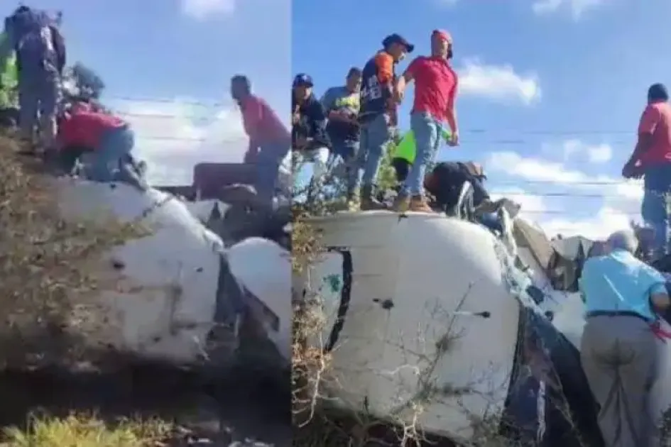 Este es el accidente de tránsito cerca de Villa de Leyva en el que murieron tres personas. Este es el accidente de tránsito cerca de Villa de Leyva en el que murieron tres personas.