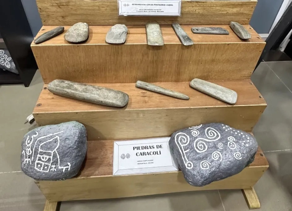 Muestra de objetos precolombinos, de Marquetalia.