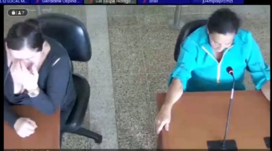 Olga Lucía Galeano Ríos y Amparo Londoño.