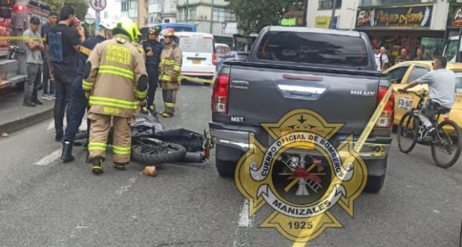 Este es el choque en el que perdió la vida el motociclista. Este es el choque en el que perdió la vida el motociclista.