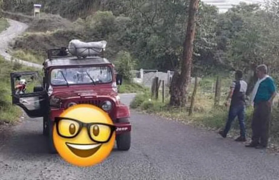 Este es el yip del que se cayó Hernando Hernández y perdió la vida. Este es el yip del que se cayó Hernando Hernández y perdió la vida.