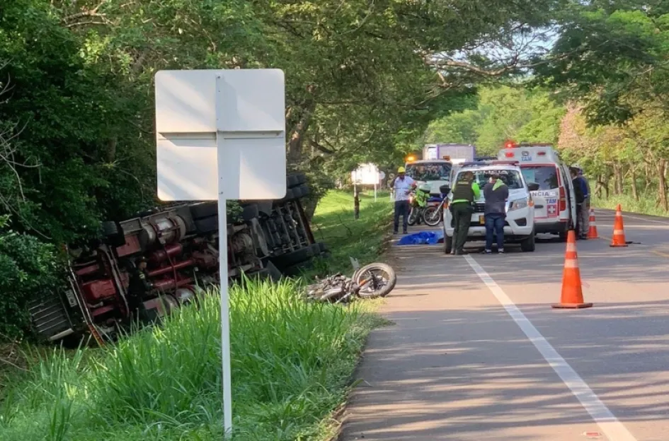 El accidente de tránsito en el que perdió la vida una mujer. El accidente de tránsito en el que perdió la vida una mujer.