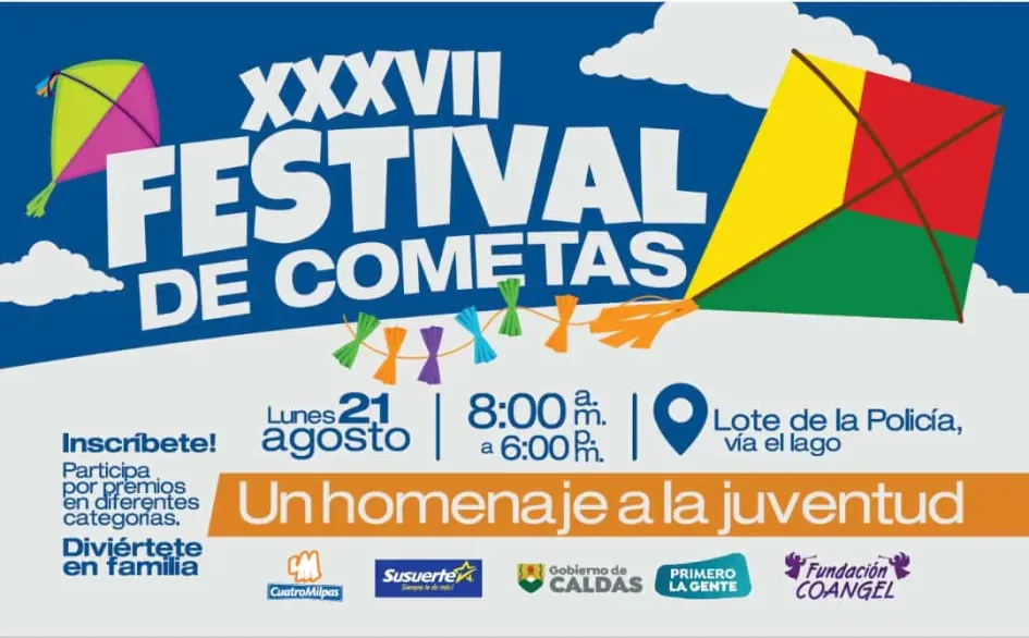 En Chinchiná (Caldas) invitan a festival de cometas este lunes festivo En Chinchiná (Caldas) invitan a festival de cometas este lunes festivo