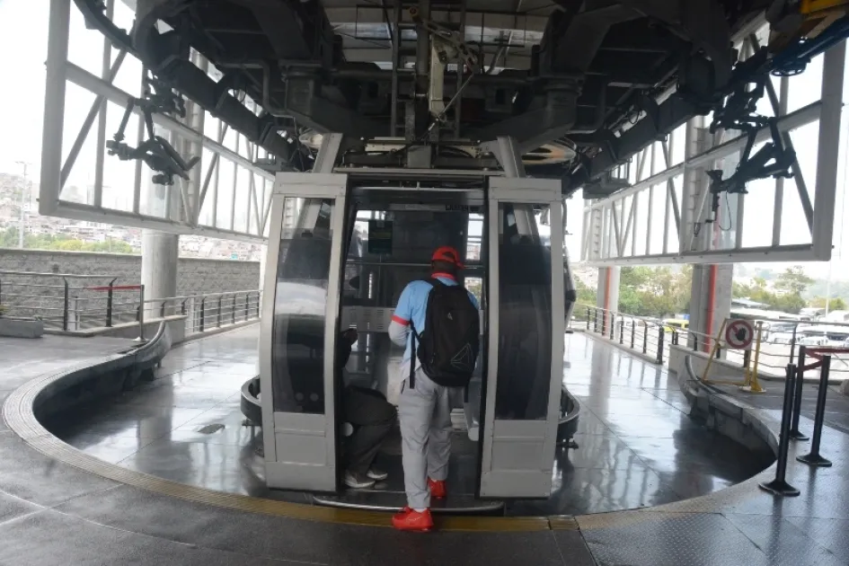 Los usuarios del cable aéreo podrán usar de nuevo el sistema a partir de este domingo. Cable aéreo de Manizales y Villamaría