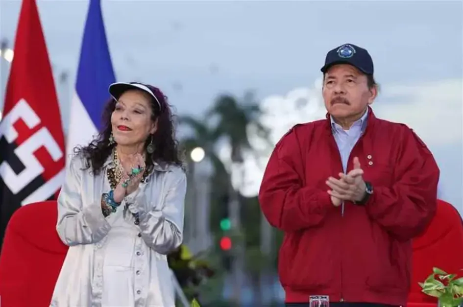 Daniel Ortega, presidente de Nicaragua, y su esposa, Rosario Murillo, vicepresidenta del país centroamericano. Daniel Ortega, presidente de Nicaragua, y su esposa, Rosario Murillo, vicepresidenta del país centroamericano.