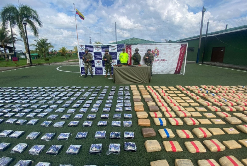 Este es el cargamento incautado por las autoridades colombianas. Este es el cargamento incautado por las autoridades colombianas.