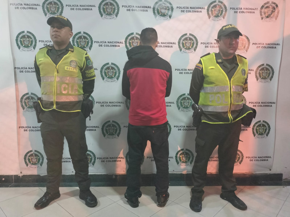 Uno de los detenidos.