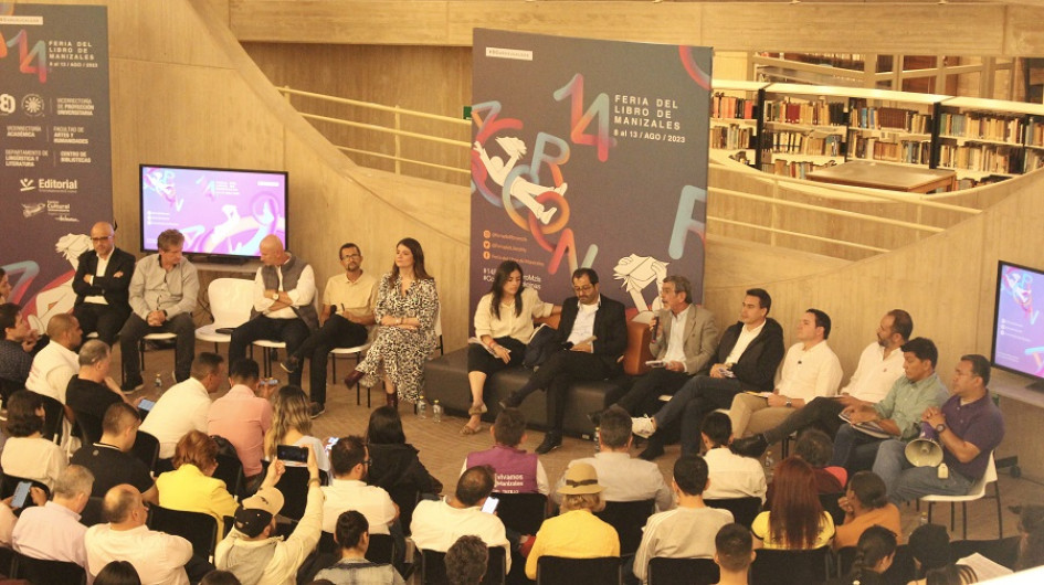 Foto / Archivo / LA PATRIA Los candidatos debatieron en La Feria del Libro de Manizales. Foto / Archivo / LA PATRIA Los candidatos debatieron en La Feria del Libro de Manizales.