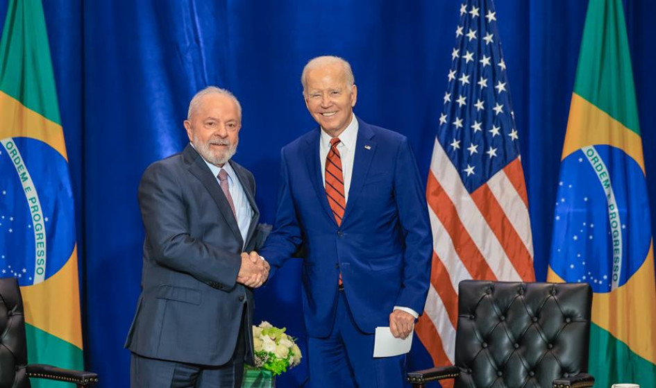 Luiz Inácio Lula da Silva y Joe Biden. Los presidentes de Brasil y Estados Unidos, Luiz Inácio Lula da Silva y Joe Biden.