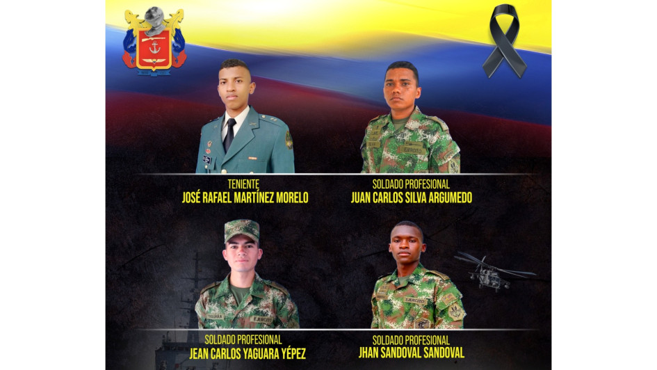 La estructura Franco Benavides asesinó al teniente José Martínez y a los comandos Juan Silva, Jean Yaguara y Jhan Sandoval en Cumbitara (Nariño). La estructura Franco Benavides asesinó al teniente José Martínez y a los comandos Juan Silva, Jean Yaguara y Jhan Sandoval en Cumbitara (Nariño).