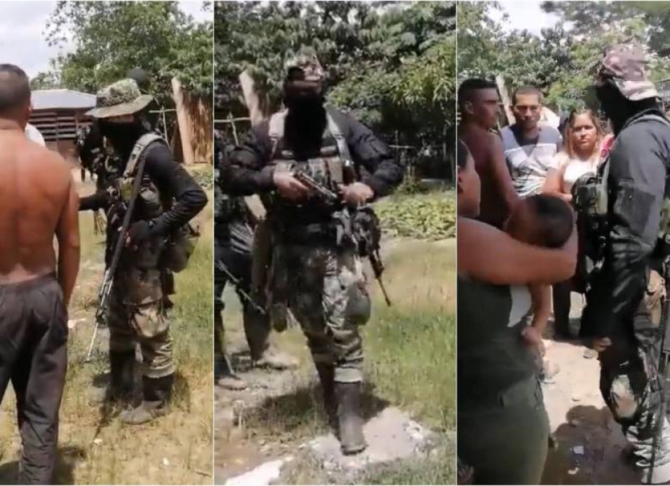 Miembros del Ejército Nacional intimidaron a campesinos, mujeres con bebés en brazos e incluso a niños que presenciaron el hecho. Miembros del Ejército Nacional intimidaron a campesinos, mujeres con bebés en brazos e incluso a niños que presenciaron el hecho.