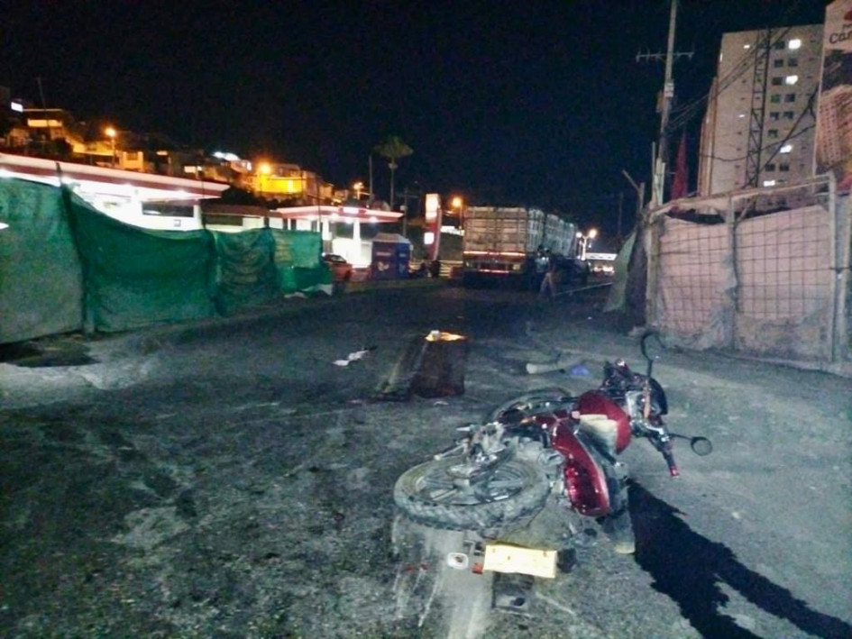 El accidente de tránsito el jueves en el sector de Los Cámbulos. El accidente de tránsito el jueves en el sector de Los Cámbulos.