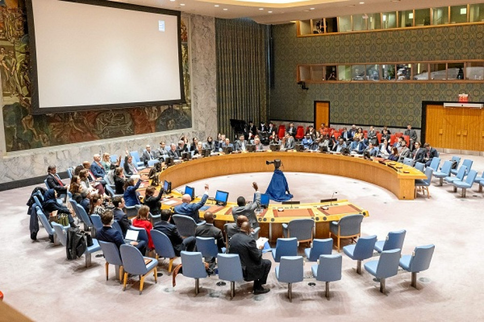 Foto | EFE | LA PATRIA El pleno del Consejo de Seguridad de la ONU votó por unanimidad la Resolución 2704 (2023) que extiende el mandato de la Misión de las Naciones Unidas en Colombia. Foto | EFE | LA PATRIA El pleno del Consejo de Seguridad de la ONU votó por unanimidad la Resolución 2704 (2023) que extiende el mandato de la Misión de las Naciones Unidas en Colombia.